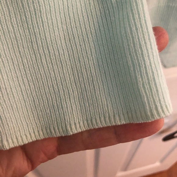 Jones New York Mary Jane Mint Green 3/4 Sleeve button up  Cardigan - Picture 8 of 12